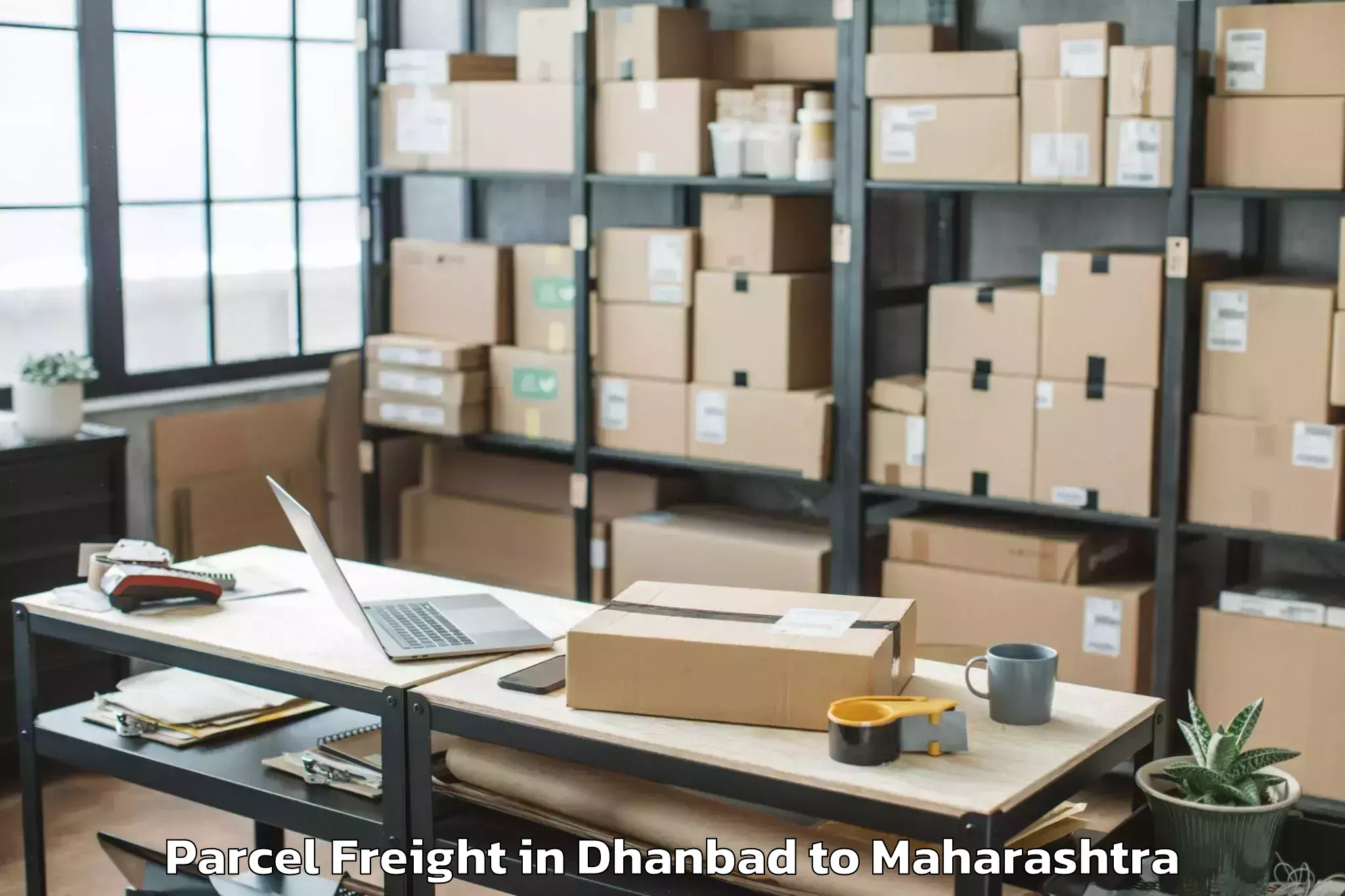 Dhanbad to Gondwana University Gadchiroli Parcel Freight Booking